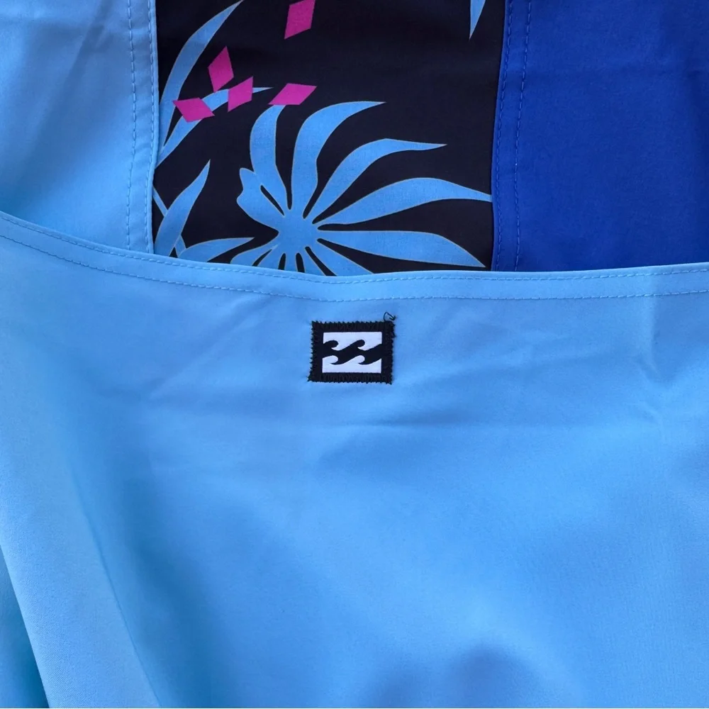 NWT Billabong Tribong Pro Recycler Boardshorts Blue Tropical Size 40 - Picture 4 of 7